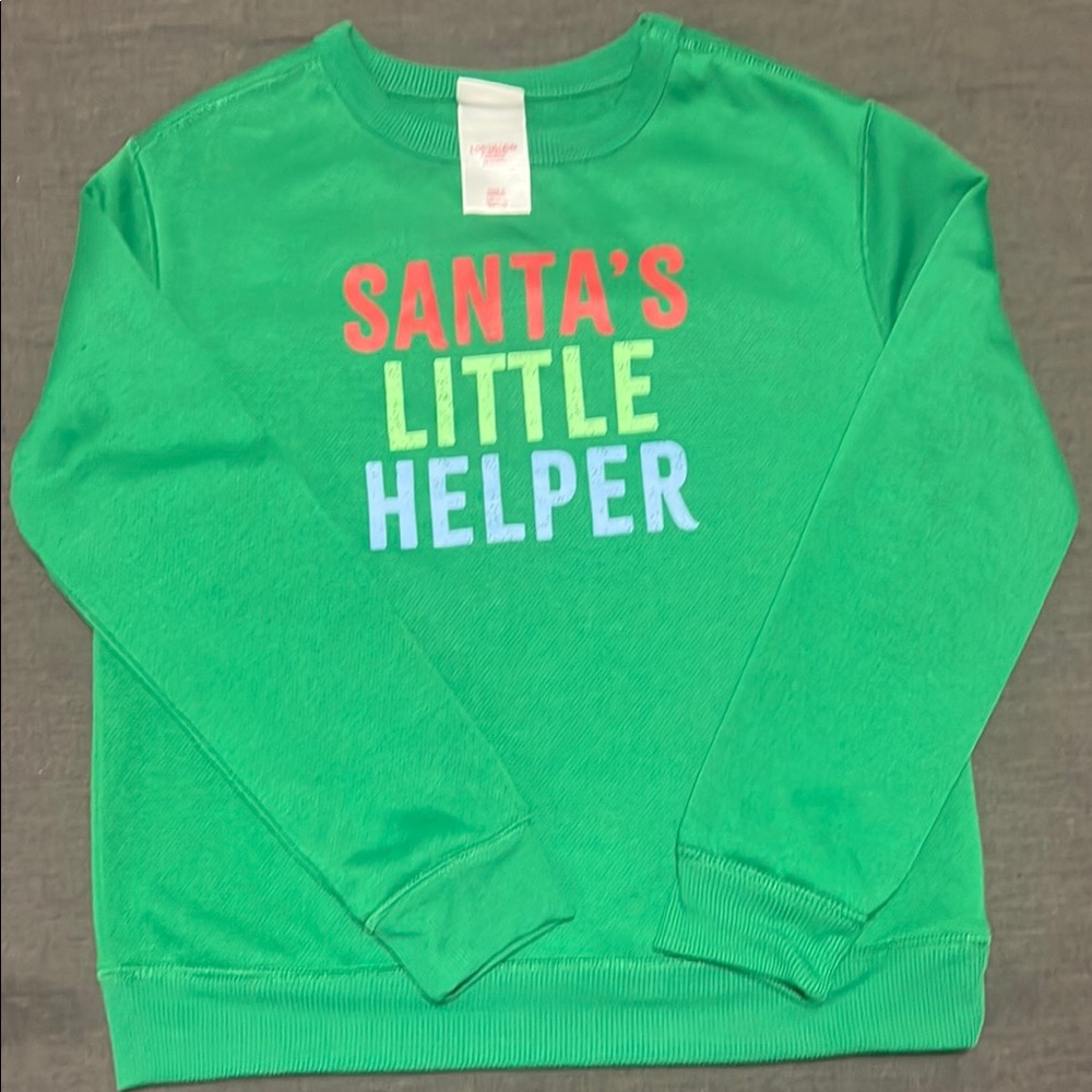 Wondershop Green Festive Sweatshirt Santa's Little Helper